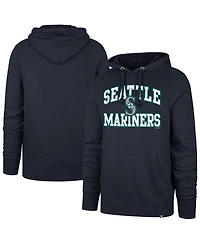 '47 Brand Men's Navy Seattle Mariners Velocity Headline Pullover Hoodie