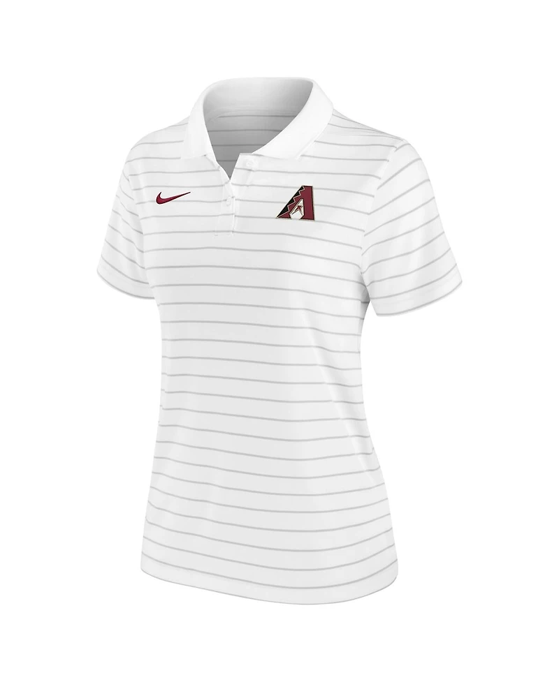 Nike Women's White Arizona Diamondbacks Authentic Collection Victory Performance Polo Shirt