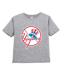 Soft as a Grape Toddler Navy/Gray New York Yankees Cooperstown Collection T-Shirt, Set of 2