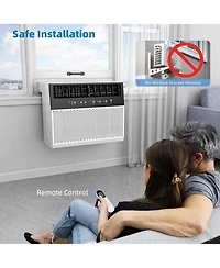 Cowsar Btu U-Shaped Window Air Conditioner Cools up to 450 Sq.Ft with 6 Modes 24H Timer, Window Ac Units, Easy to Install, Low Noise