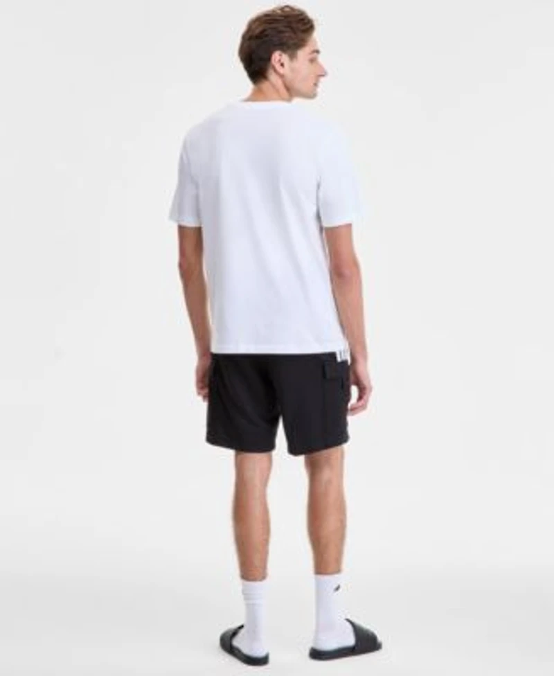 Adidas Mens Three Stripes Tiro 9 Cargo Shorts Slide Pocket T Shirt Adilette Comfort Slide Sandals