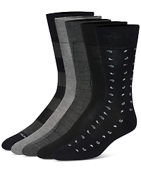 Tommy Hilfiger Men's Crew Dress Socks, Pack of 5