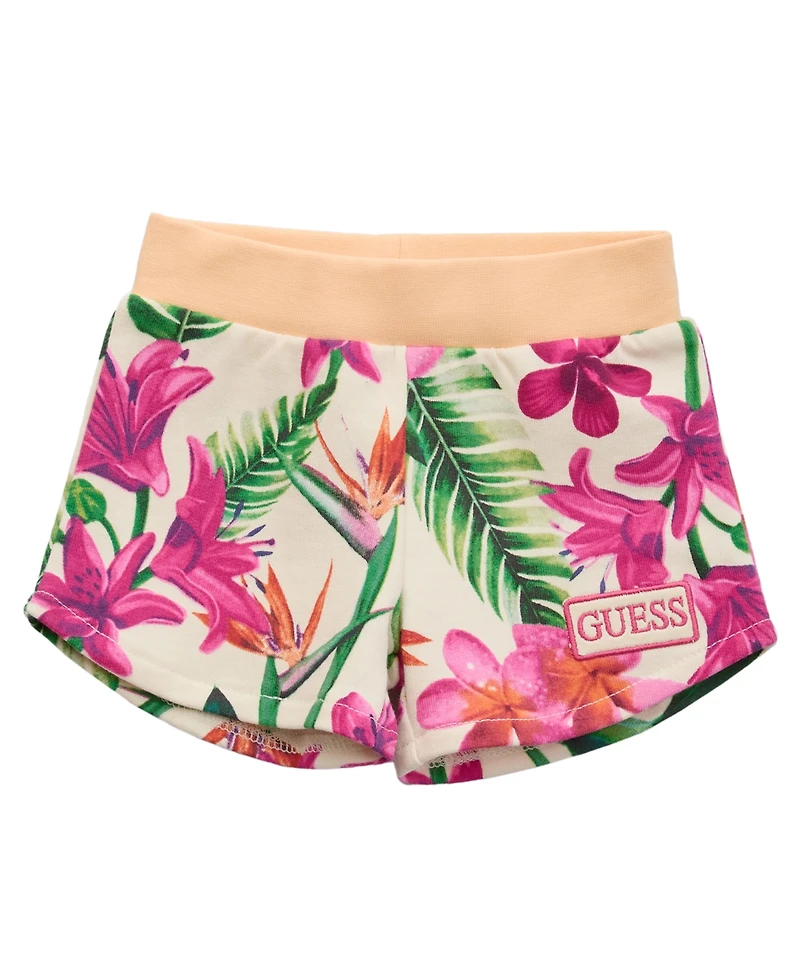 Guess Baby Girls 2-Piece T-Shirt and Printed Shorts Set