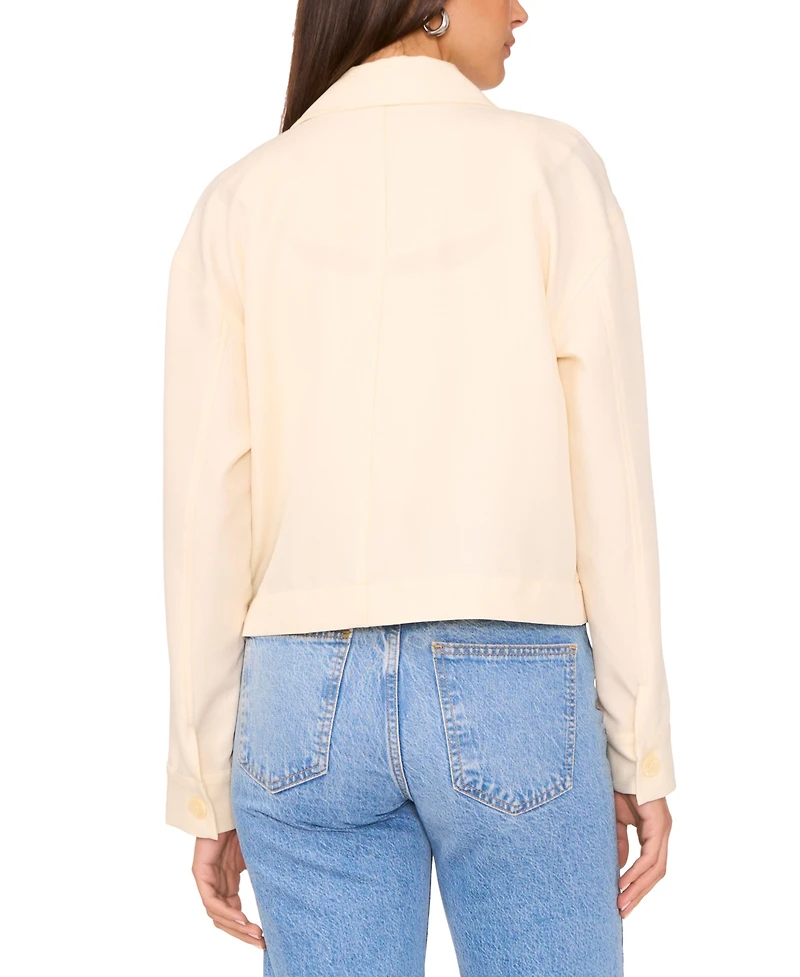 Vince Camuto Women's Point-Collar Zip-Front Jacket