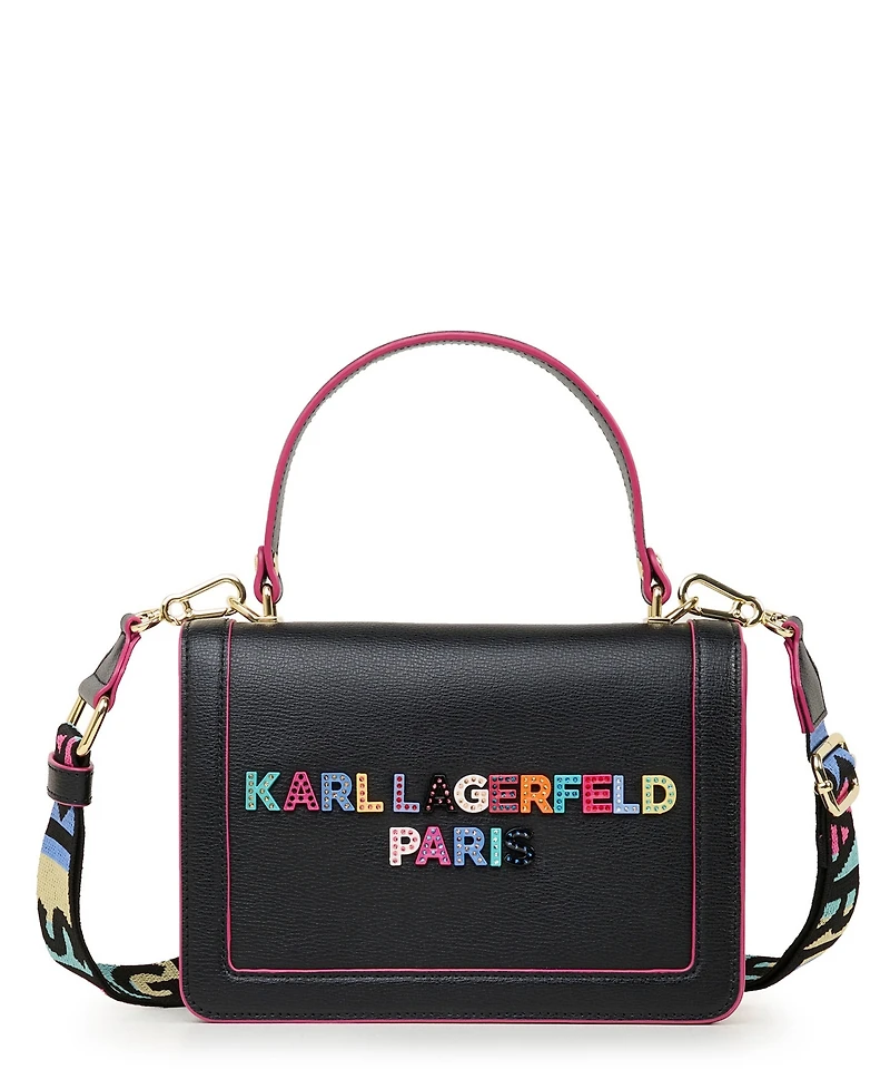 Karl Lagerfeld Paris Simone Front Flap Crossbody Bag