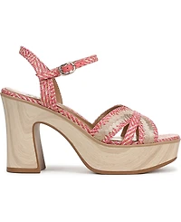 Naturalizer Women's Katalina Block Heel Square Toe Platform Sandals