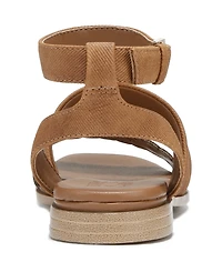 Naturalizer Women's Gana Square Toe Strappy Flat Sandals