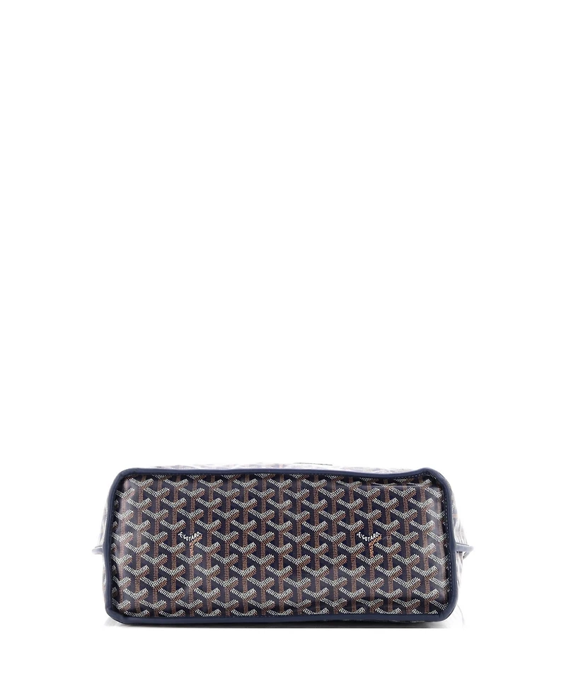 Pre-Owned Goyard Pm Anjou Reversible Tote Embroidered Coated Canvas