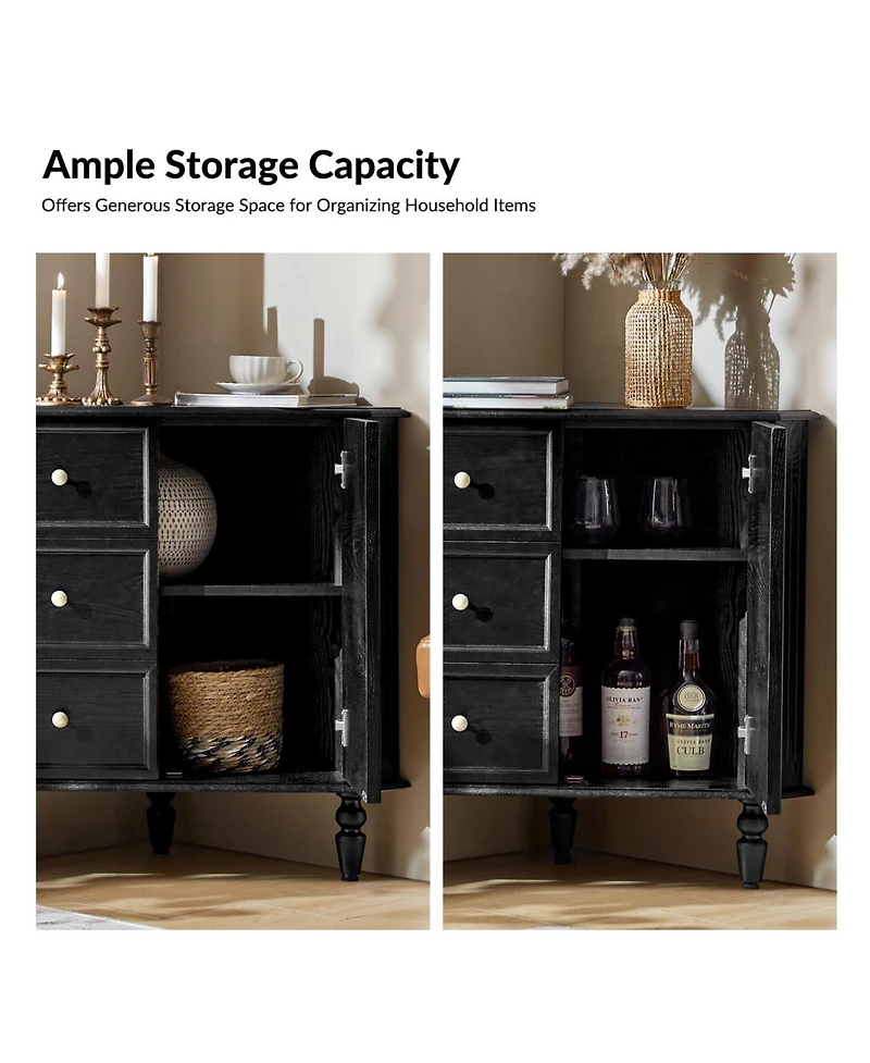 Alex 30"H 2-Door Corner Cabinet