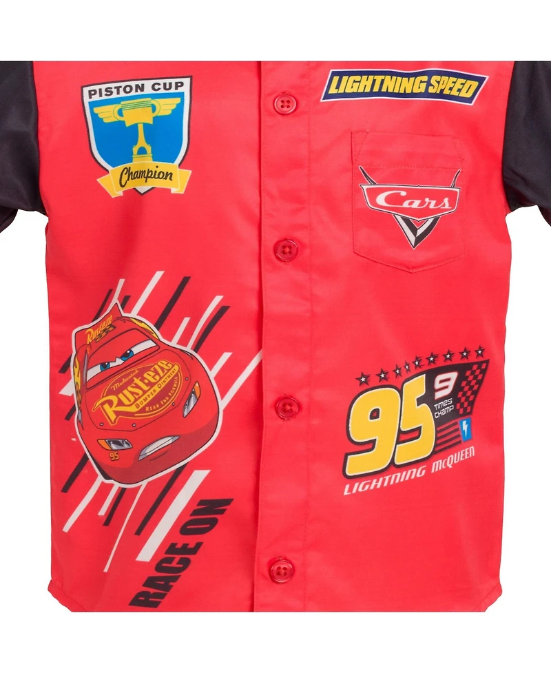 Cars Baby Boys Disney Toy Story Mickey Mouse Nightmare Before Christmas Button Down Shirt