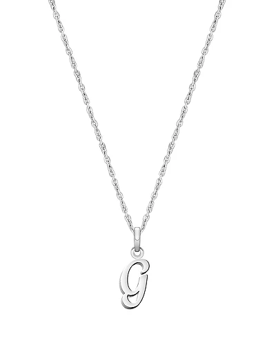 Tiny Blessings Girls Children's Sterling Silver Initial 12-14" Necklace