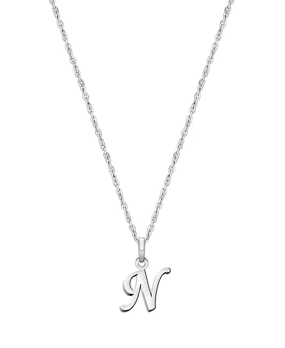 Tiny Blessings Girls Children's Sterling Silver Initial 12-14" Necklace