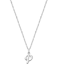 Tiny Blessings Girls Children's Sterling Silver Initial 12-14" Necklace