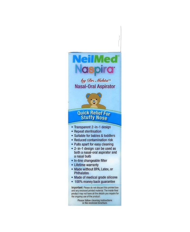NeilMed Babies & Kids Naspira Nasal-Oral Aspirator