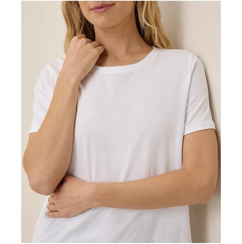 Pact Women's Organic Cotton Luxe Stretch Jersey Tee