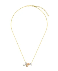 Disney Cubic Zirconia and Mother of Pearl Princess Mom Rose Necklace
