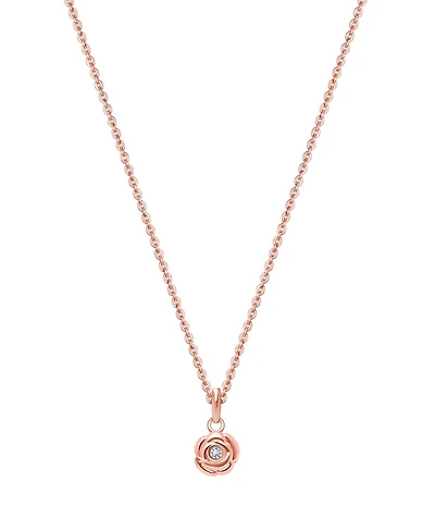 Tiny Blessings Girls Children's 14K Gold Blushing Rose 12-14" Necklace