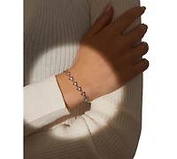 Eliot Danori Silver-Tone Cubic Zirconia Triangle Slider Bracelet, Exclusively at Macy's