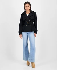 London Fog Women's Double-Breasted Belted Trench Coat, Exclusively at Macy's