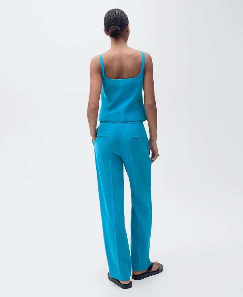 Mango Women's Open Back Suit Vest