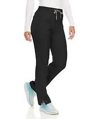 Medichic Plus Terri Stretch Straight Leg Six Pocket Cargo Scrub Pants, Black, 2X Large