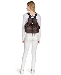 Calvin Klein Elora Nylon Mini Signature Front Buckle Backpack