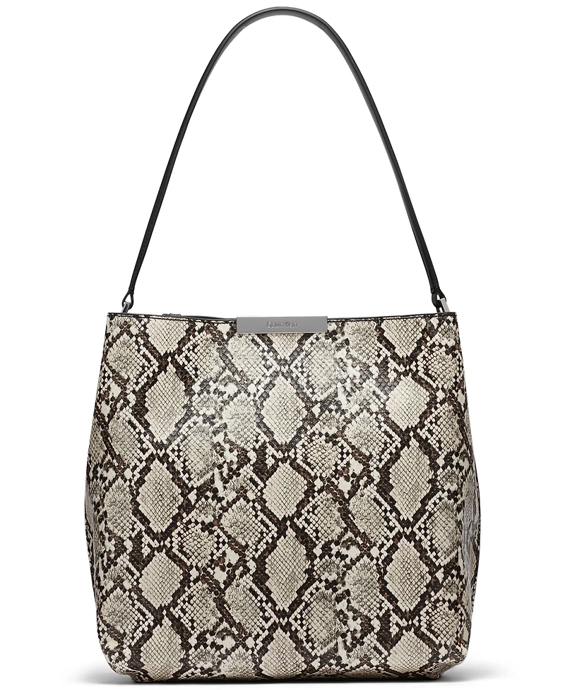 Calvin Klein Jodi Snake Bucket Bag