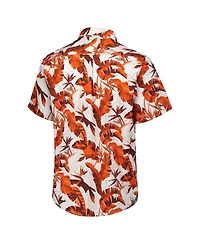 Tommy Bahama Men's Orange Cincinnati Bengals Sunnyvale Blooms Camp Button-Up Shirt