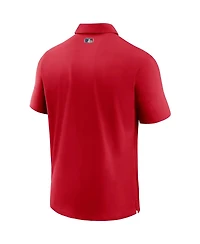 Nike Men's Red Los Angeles Angels Authentic Collection Flex Performance Polo Shirt