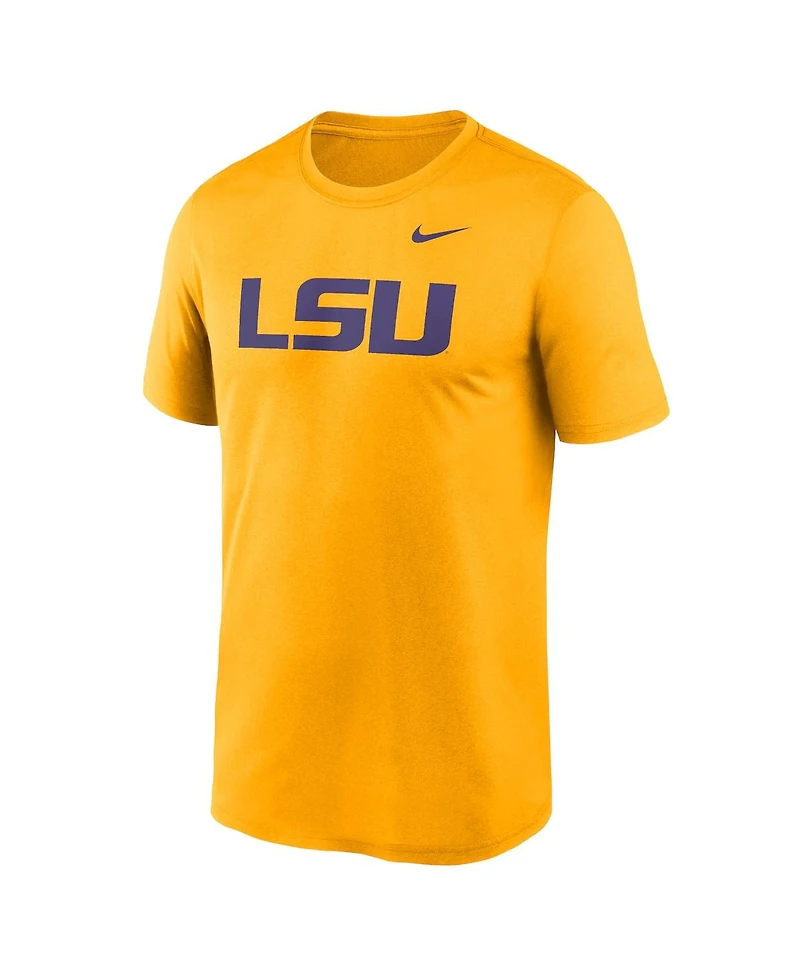 Nike Men's Gold Lsu Tigers Primetime Legend Logo T-Shirt