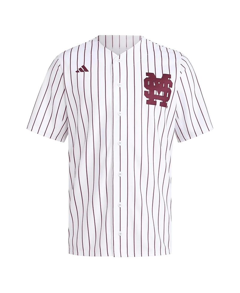 Adidas Men's White Mississippi State Bulldogs Replica Baseball Jersey