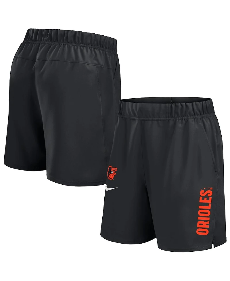 Nike Men's Black Baltimore Orioles Woven Victory Performance Shorts