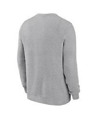 Nike Men's Heather Gray New York Yankees Pullover Sweatshirt