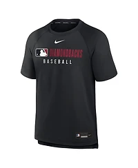 Nike Men's Black Arizona Diamondbacks Authentic Collection Pregame Raglan Performance T-Shirt