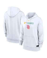 Nike Women's White San Diego Padres Authentic Collection City Connect Performance Pullover Hoodie