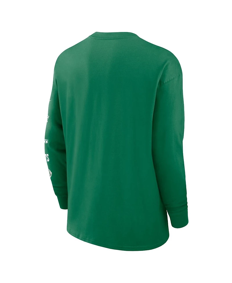 Nike Men's Green New York Jets Rewind Heavy Max 90 Pocket Long Sleeve T-Shirt