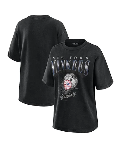 Wear by Erin Andrews Women's Charcoal New York Yankees Boyfriend T-Shirt