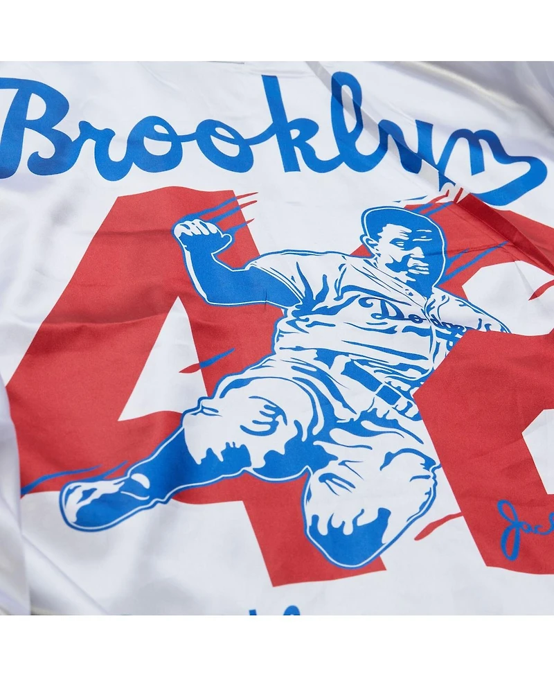 Mitchell & Ness Men's Jackie Robinson Royal Brooklyn Dodgers Legends Collection Vintage Satin Full-Snap Jacket