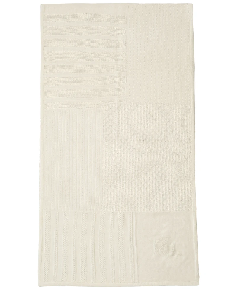 Lauren Ralph Lauren Pointelle Patchwork Wrap