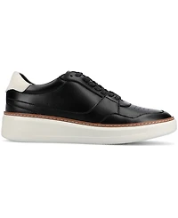 Vance Co. Men's Hustle Comfort Perforated Low Top Flexible Court Sneakers
