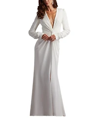 Tadashi Shoji Women's Bates Twist-Front Gown