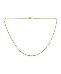 Bling Jewelry Thin 2MM Strong Simple Miami Cuban Curb Chain Necklace Yellow Gold Plated.925 Sterling Silver