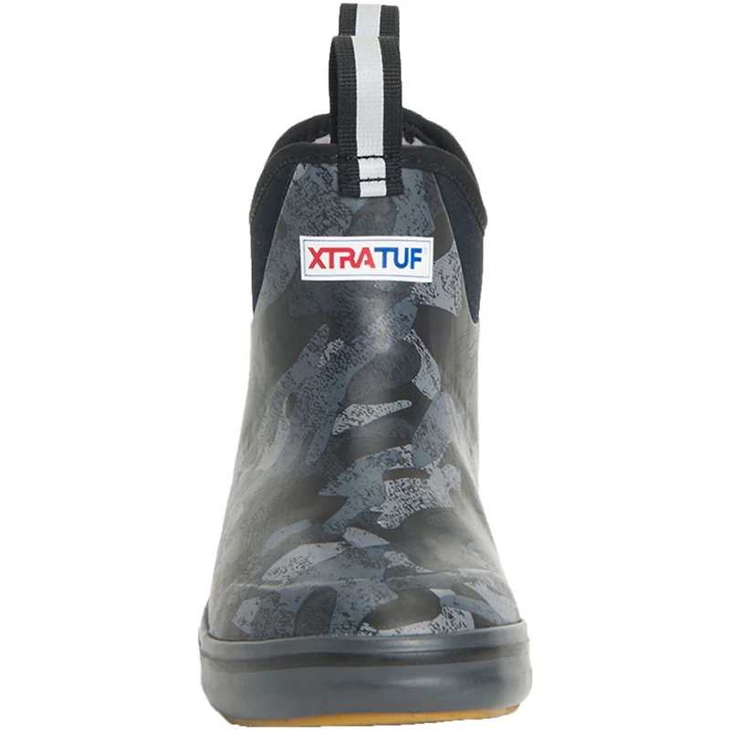 Women's 6 Black Camo Ankle Deck Boot