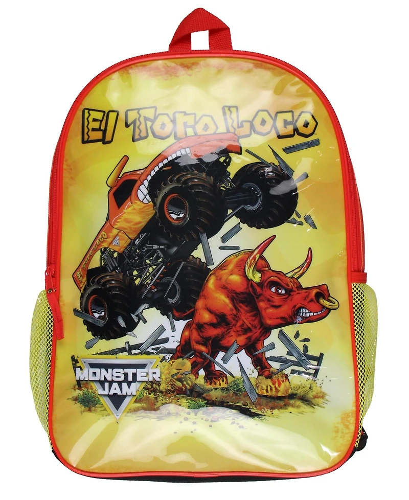 Monster Jam Backpack El Toro Loco Truck School Book Bag