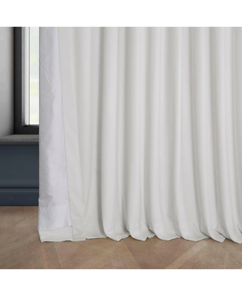 Half Price Drapes Extra Wide Heritage Plush Velvet Room Darkening Curtain