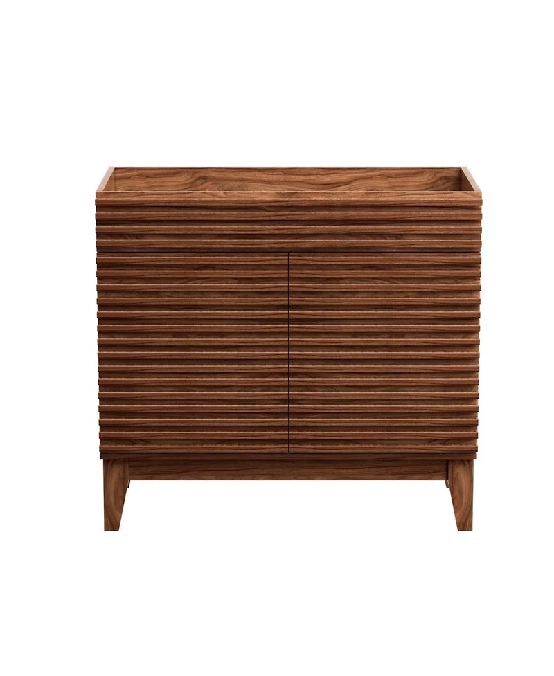 Mid-Century Freestanding Bathroom Cabinet Vanity with Storage