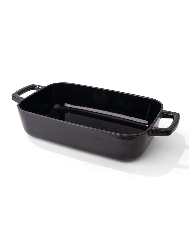 Alva Nori 12x8” Enameled Cast Iron Roasting Pan – Heavy-Duty, Non-Toxic Pfas/Pfoa/Ptfe-Free Bakeware
