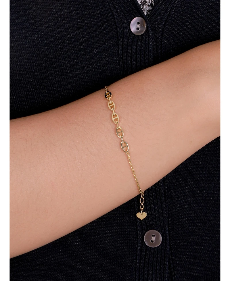 Devata Valentino Bracelet in 14k Gold, 6.5 in adj to 7.5 in, approx. 2.8 grams.