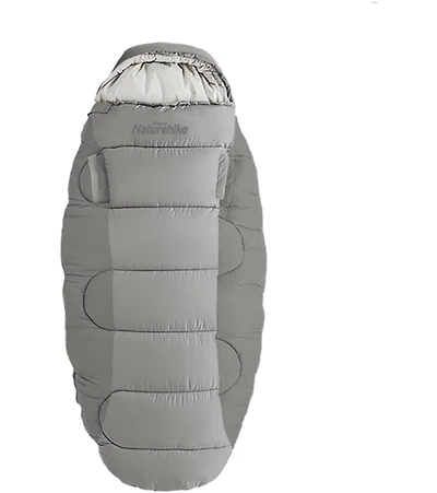 Naturehike Cotton Sleeping Bag, Large & Breathable, Soft Pure Cotton Lining, Washable with Foot Zipper for Ventilation, Lightweight & Spacious