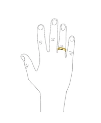 Bling Jewelry Plain Simple Dome Comfort Fit 5MM Band Ring Gold Plated Silver Tone Stainless Steel